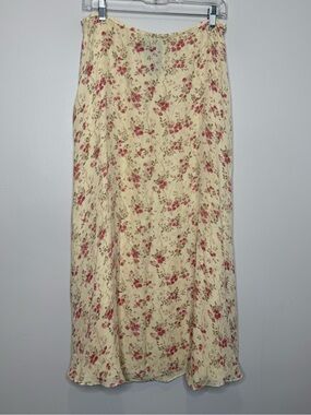 Ralph Lauren Vintage Silk Floral Skirt